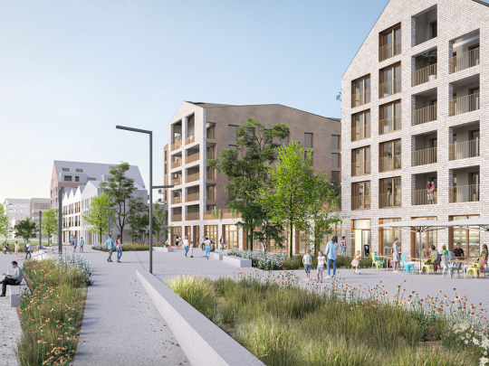 Le projet Quai 22 à Saint-André- lez-Lille illustre la nouvelle logique de rénovation urbaine portée par Ceetrus.
